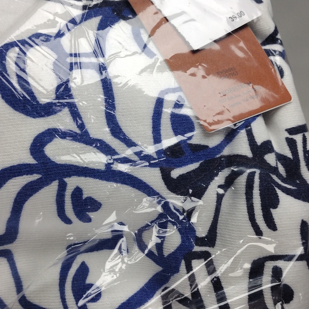 CRISTINA MARTINEZ Kids Print Cotton Hoodie Ivory Blue Grow To Bloom Size 7 NWT - Picture 6 of 6